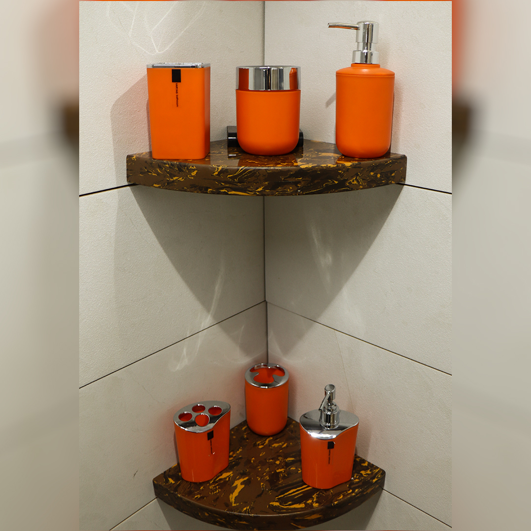 Granite Bathroom Storage Shelf Hanging Shelf 2 Piece Corner Shelf